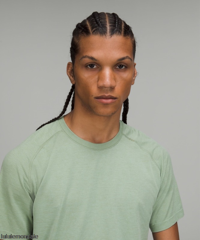 Lululemon Deutschland DELULU775 | Lululemon Deutschland Laurel Green Metal Vent Tech Kurzarmshirt 20